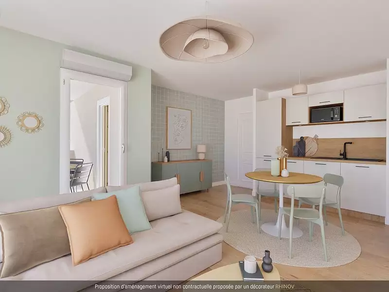 Appartement, 44,44 m²