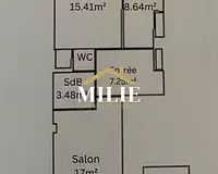 Appartement, 52,9 m²
