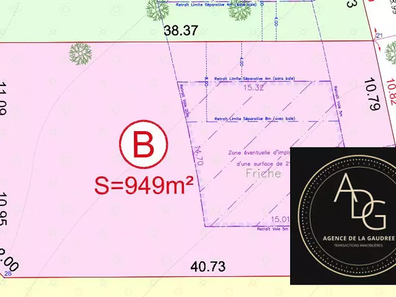 Terrain, 949 m²