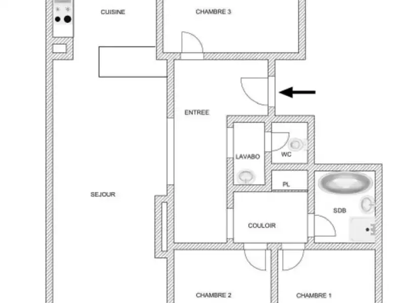 Appartement, 100 m²