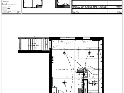 Appartement, 41 m²