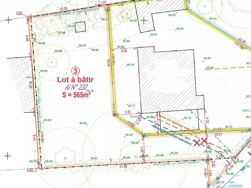 Terrain, 565 m²