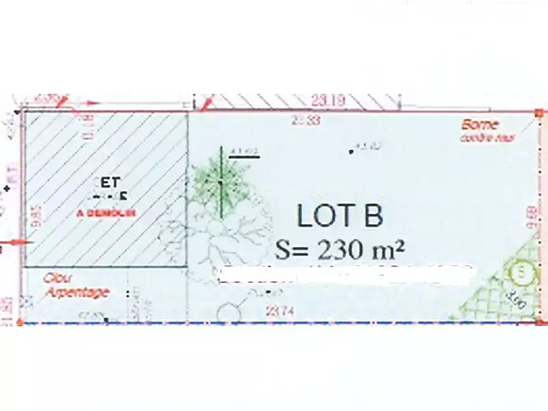 Terrain, 230 m²