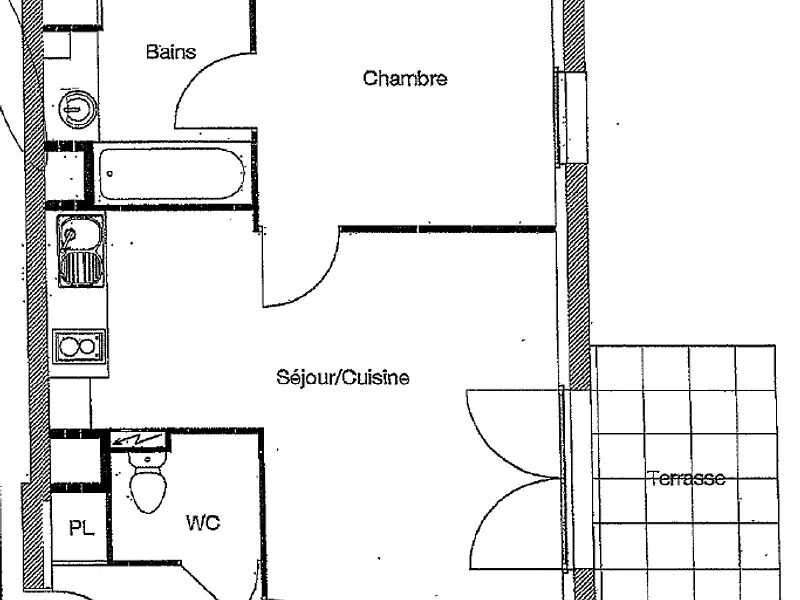Appartement, 44,32 m²