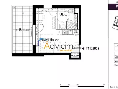 Appartement, 24 m²