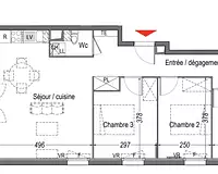 Appartement, 75 m²