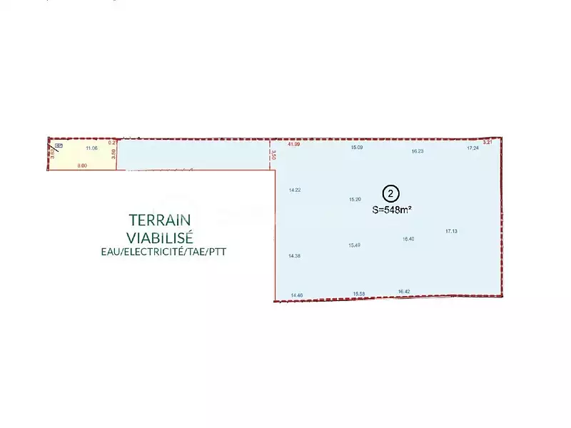 Terrain, 548 m²