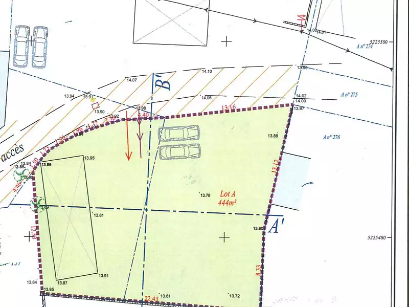 Terrain, 444 m²