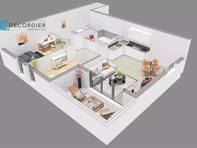 Appartement, 64,86 m²