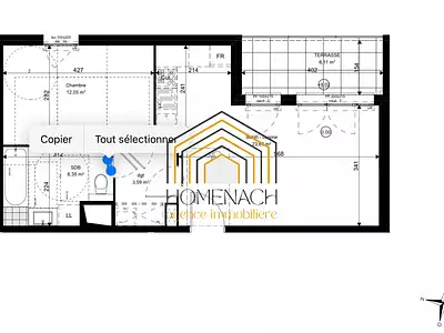 Appartement, 45,46 m²