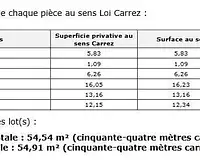 Appartement, 54,54 m²