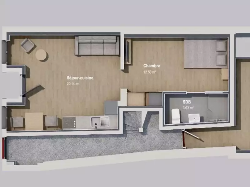 Appartement, 40,2 m²