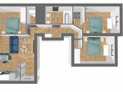 Appartement, 75,52 m²