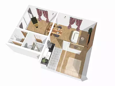 Appartement, 48,3 m²