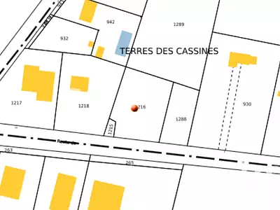 Terrain, 1 400 m²