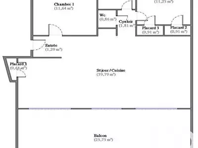 Appartement, 73 m²