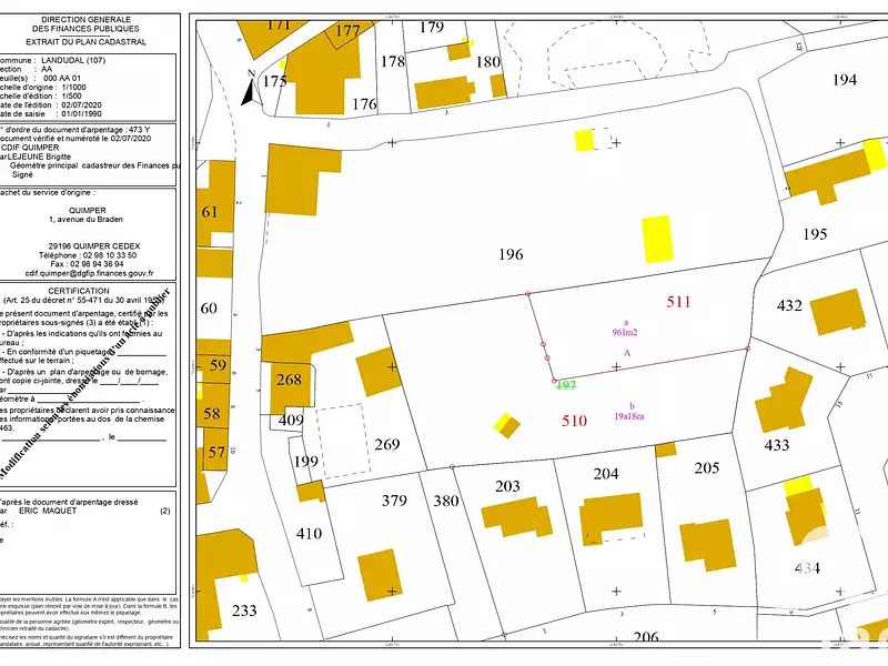 Terrain, 961 m²