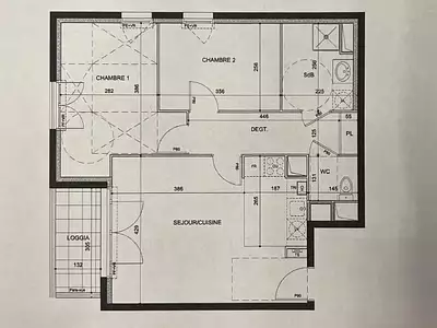 Appartement, 59,75 m²