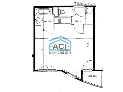 Appartement, 33,58 m²