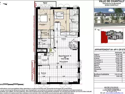 Appartement, 110,1 m²