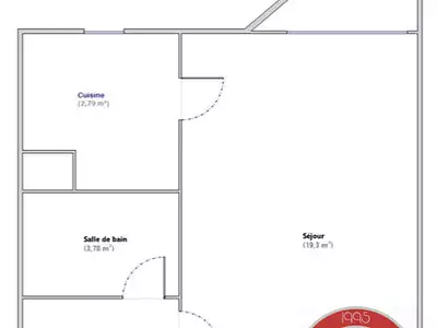 Appartement, 29,87 m²