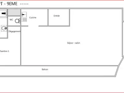 Appartement, 47,02 m²
