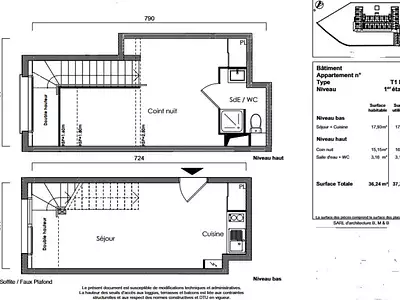 Appartement, 36 m²