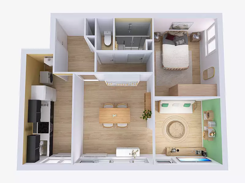 Appartement, 53 m²