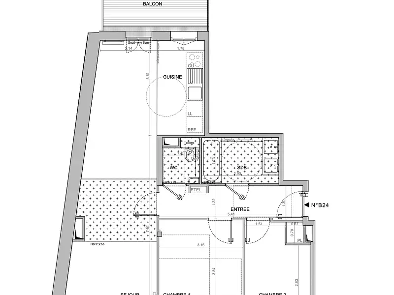 Appartement, 70,7 m²
