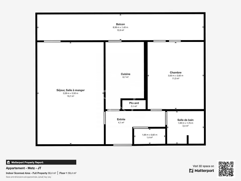 Appartement, 46,38 m²
