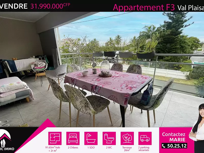 Appartement, 91,56 m²