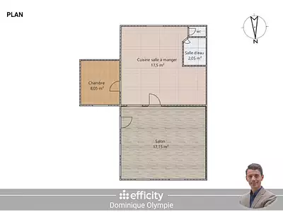 Appartement, 46 m²