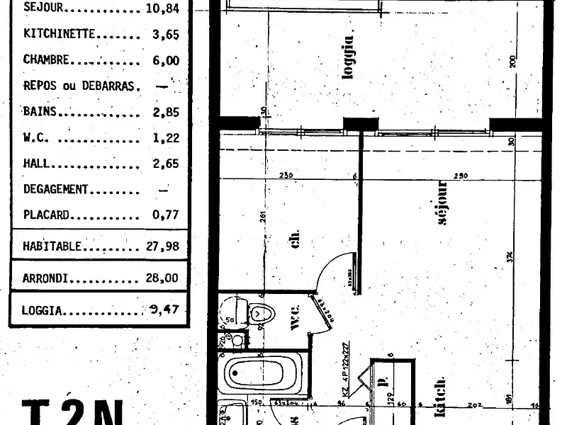 Appartement, 28,21 m²