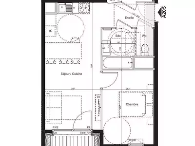 Appartement, 44,92 m²