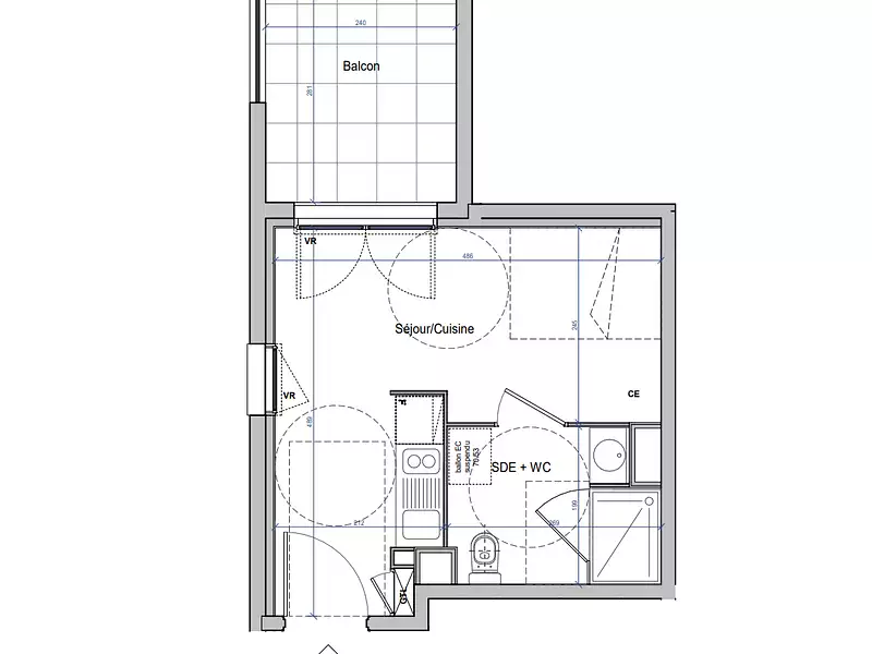 Appartement, 21 m²