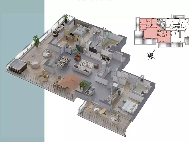 Appartement, 133,99 m²