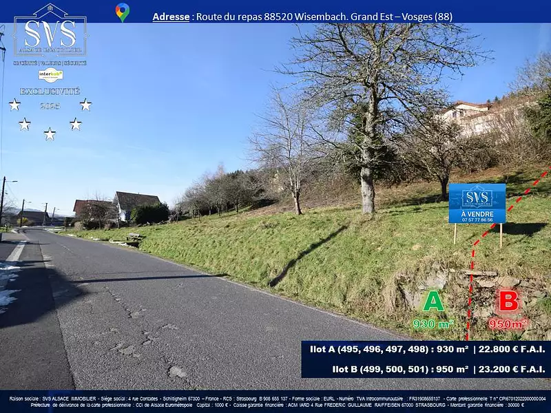 Terrain, 930 m²