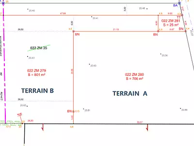 Terrain, 801 m²