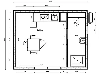 Maison, 20 m²