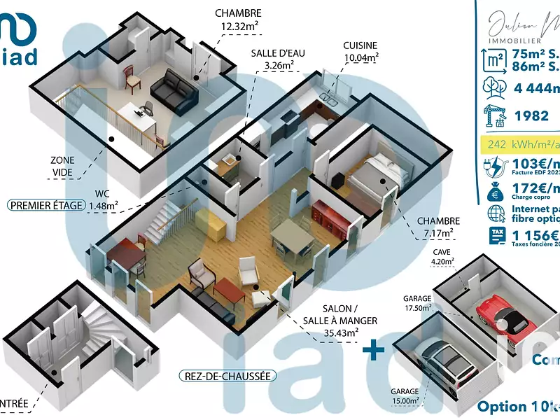 Appartement, 76 m²