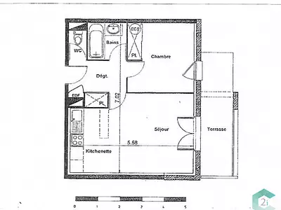 Appartement, 38,18 m²