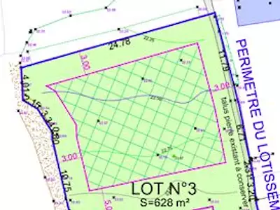 Terrain, 628 m²