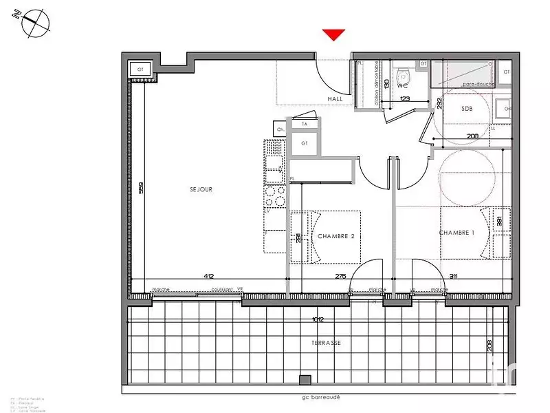 Appartement, 59 m²