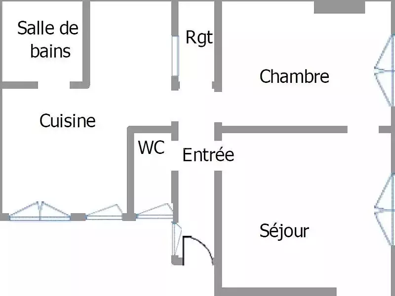 Appartement, 37,26 m²