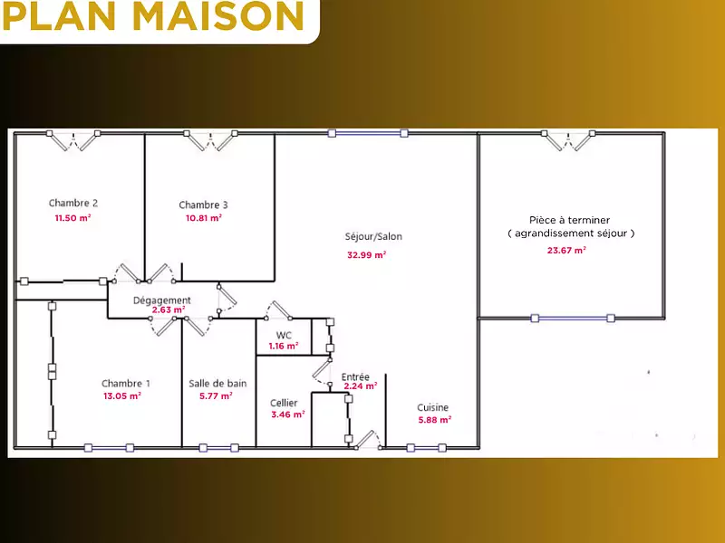 Maison, 89 m²