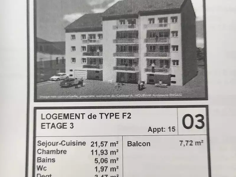 Appartement, 47 m²