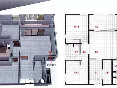 Appartement, 63,56 m²
