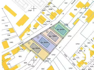 Terrain, 850 m²