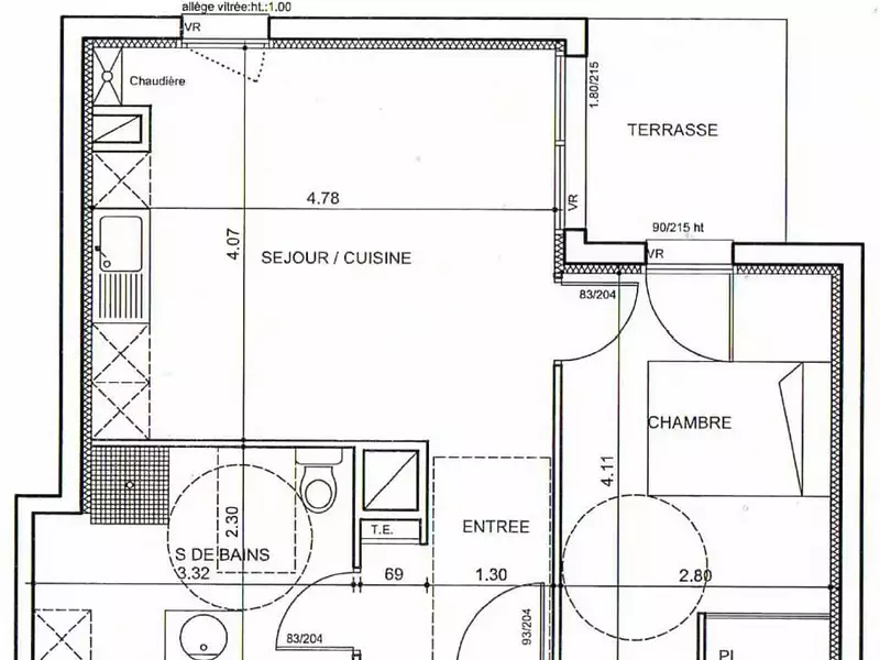 Appartement, 42 m²
