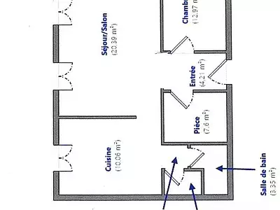 Appartement, 60,2 m²